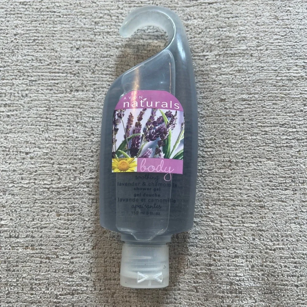 Avon Naturals Soothing Lavender Chamomile Shower‎ Gel 5oz Hanging Bottle New